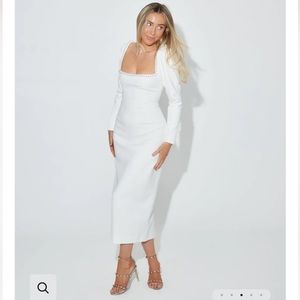 Odd Muse London Ultimate Muse Midi Pearl Dress | Size Small